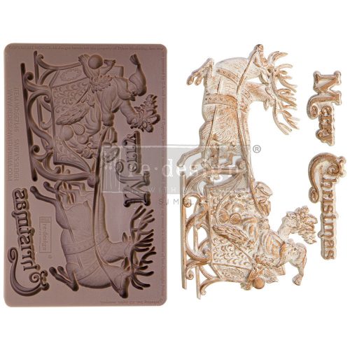 Limited Edition ReDesign with Prima Öntőforma - Santa’s Sleigh - Décor Mould (1 db)