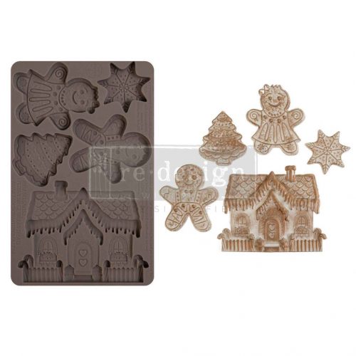 Limited Edition Redesign with Prima Festive Gingerbread Treats Öntőforma 5″X8″ Décor Mould (1 db)