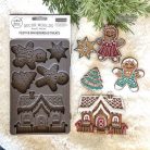 Limited Edition Redesign with Prima Festive Gingerbread Treats Öntőforma 5″X8″ Décor Mould (1 db)