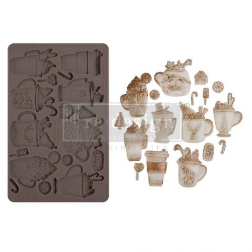 Limited Edition Redesign with Prima Cheerful Papírpohár Öntőforma 5″X8″ Décor Mould (1 db)