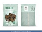 Eco Lufi 30 cm Pasztell csokoládé barna (100 db)