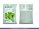 Eco Lufi 30 cm Pasztell almazöld (100 db)