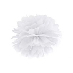 Selyempapír pompom fehér 25cm