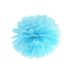 Selyempapír pompom égszínkék 25cm