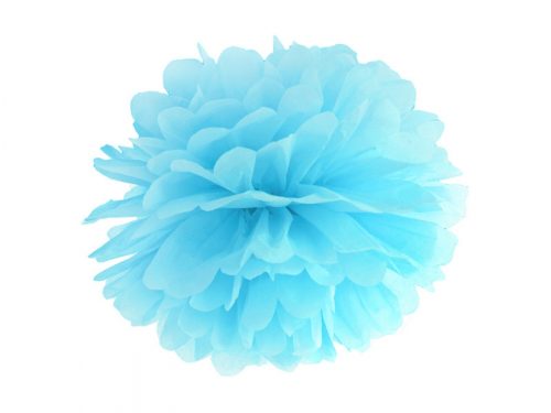 Selyempapír pompom égszínkék 25cm