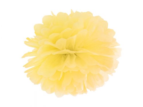 Selyempapír pompom sárga 25cm