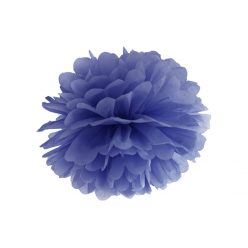 Selyempapír pompom sötétkék 25cm