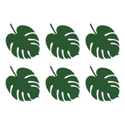 Ültetőkártya / Papírdekoráció Aloha - Monstera (6 db)