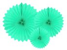 Tissue fan világos menta 20-40cm (3 db)