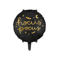 Fólia lufi Hocus Pocus fekete 45 cm (1 db)