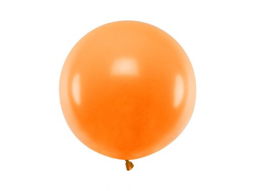 Óriás kerek léggömb 60 cm Pasztell mandarin